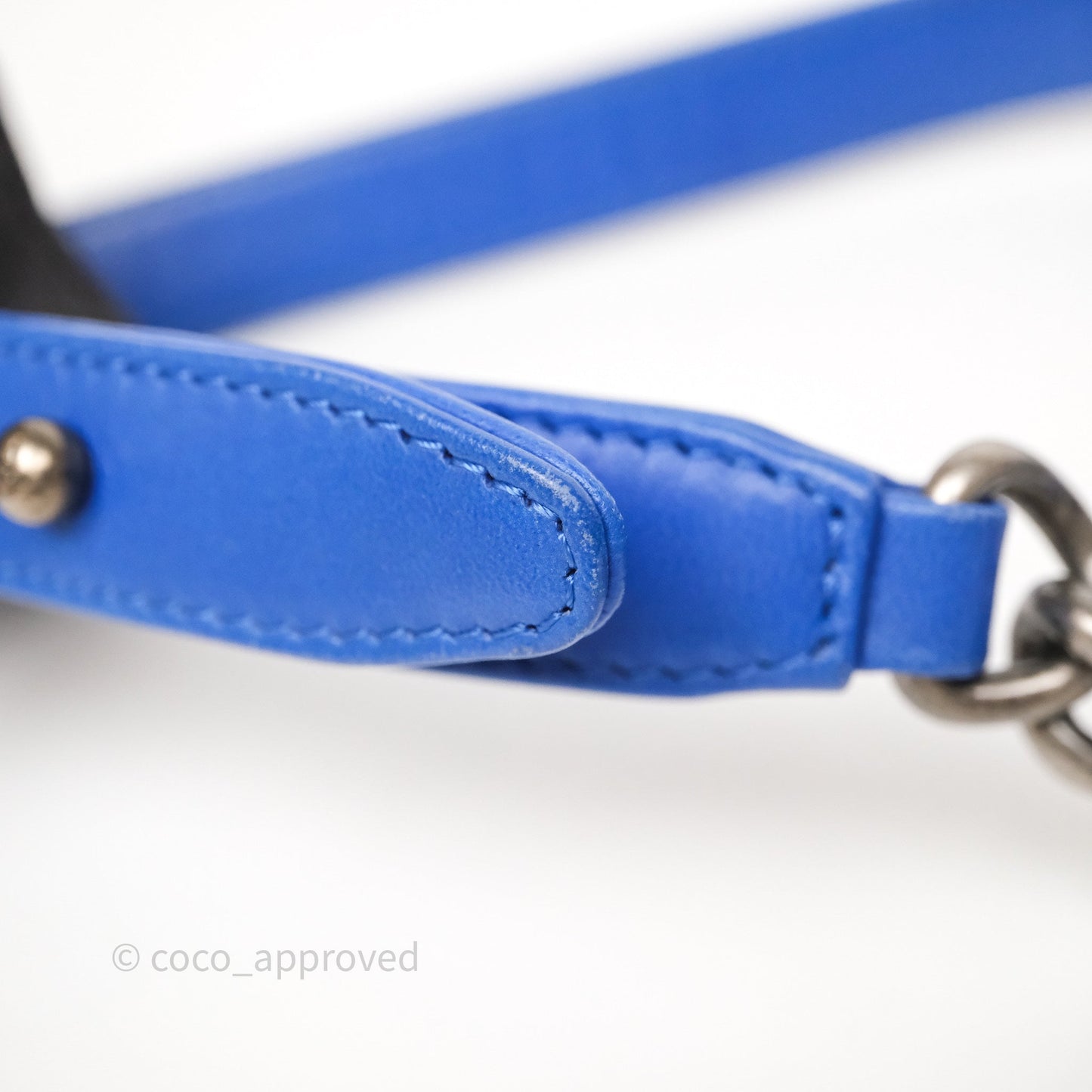 Chanel Quilted Small Boy Blue Velvet Ruthenium Hardware