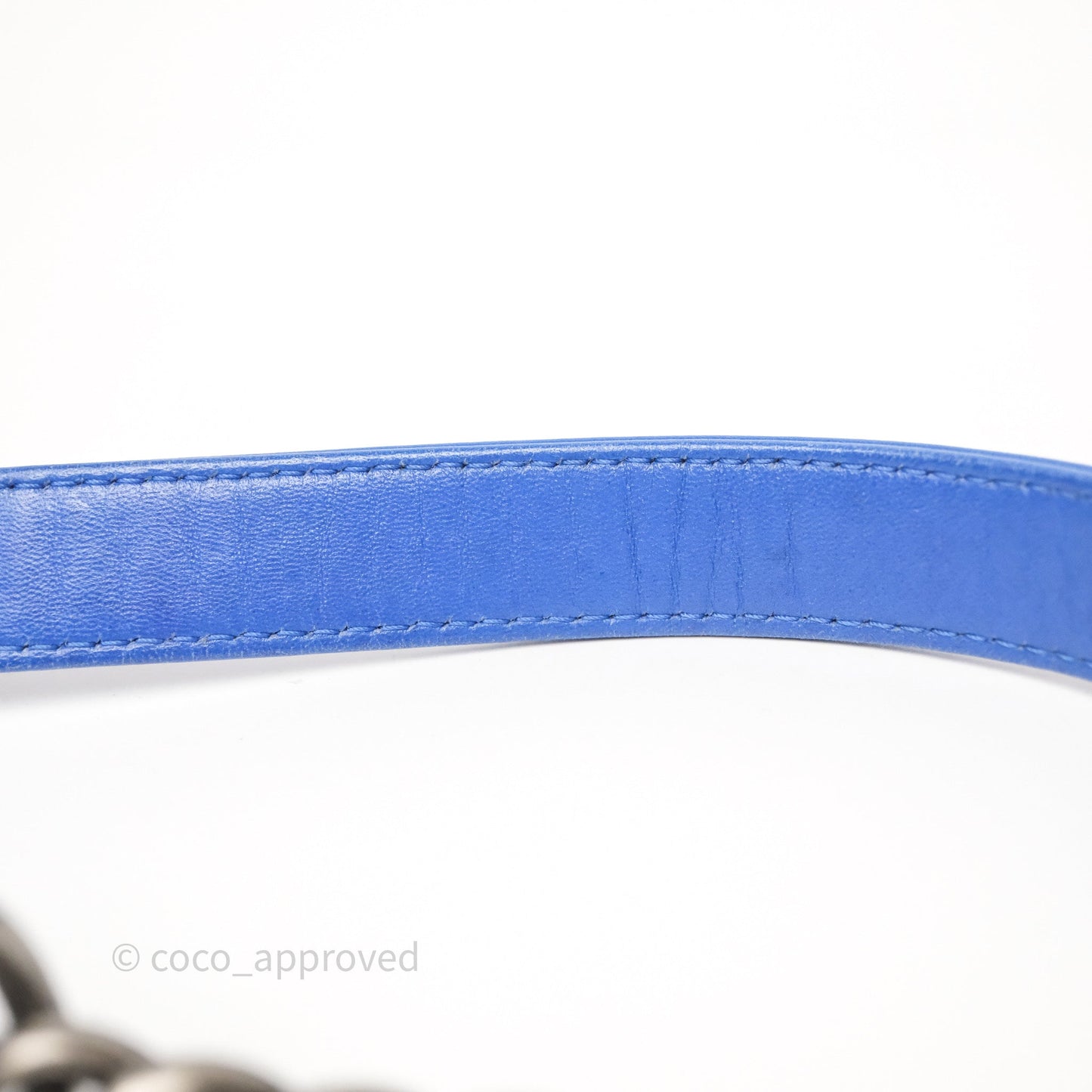 Chanel Quilted Small Boy Blue Velvet Ruthenium Hardware