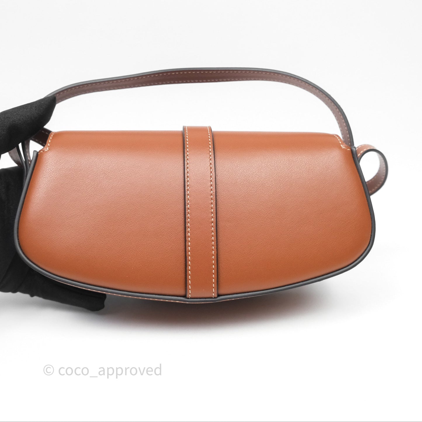 Celine Clutch on Strap Tabou Tan Calfskin
