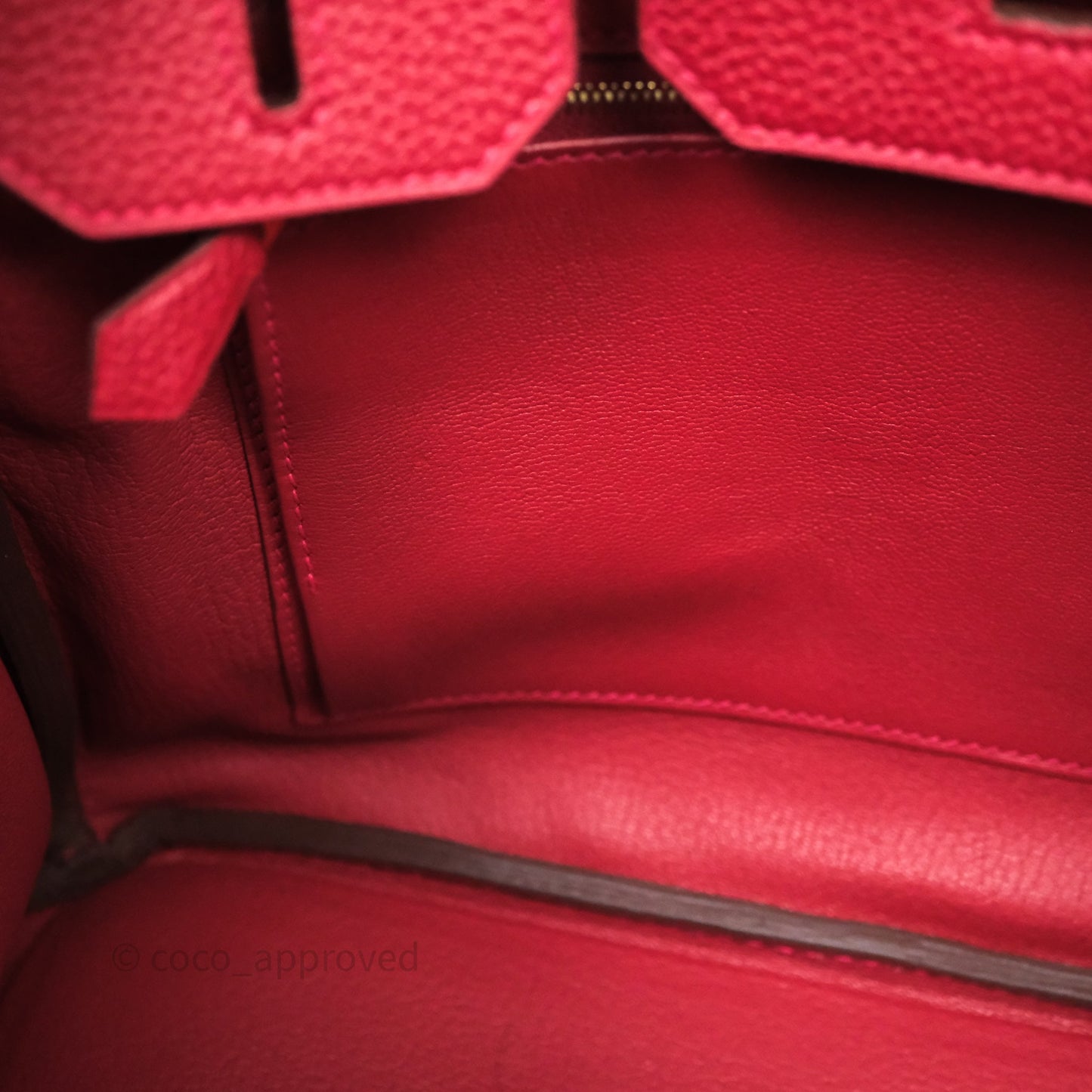 Hermès Birkin 30 Rouge Togo Gold Hardware