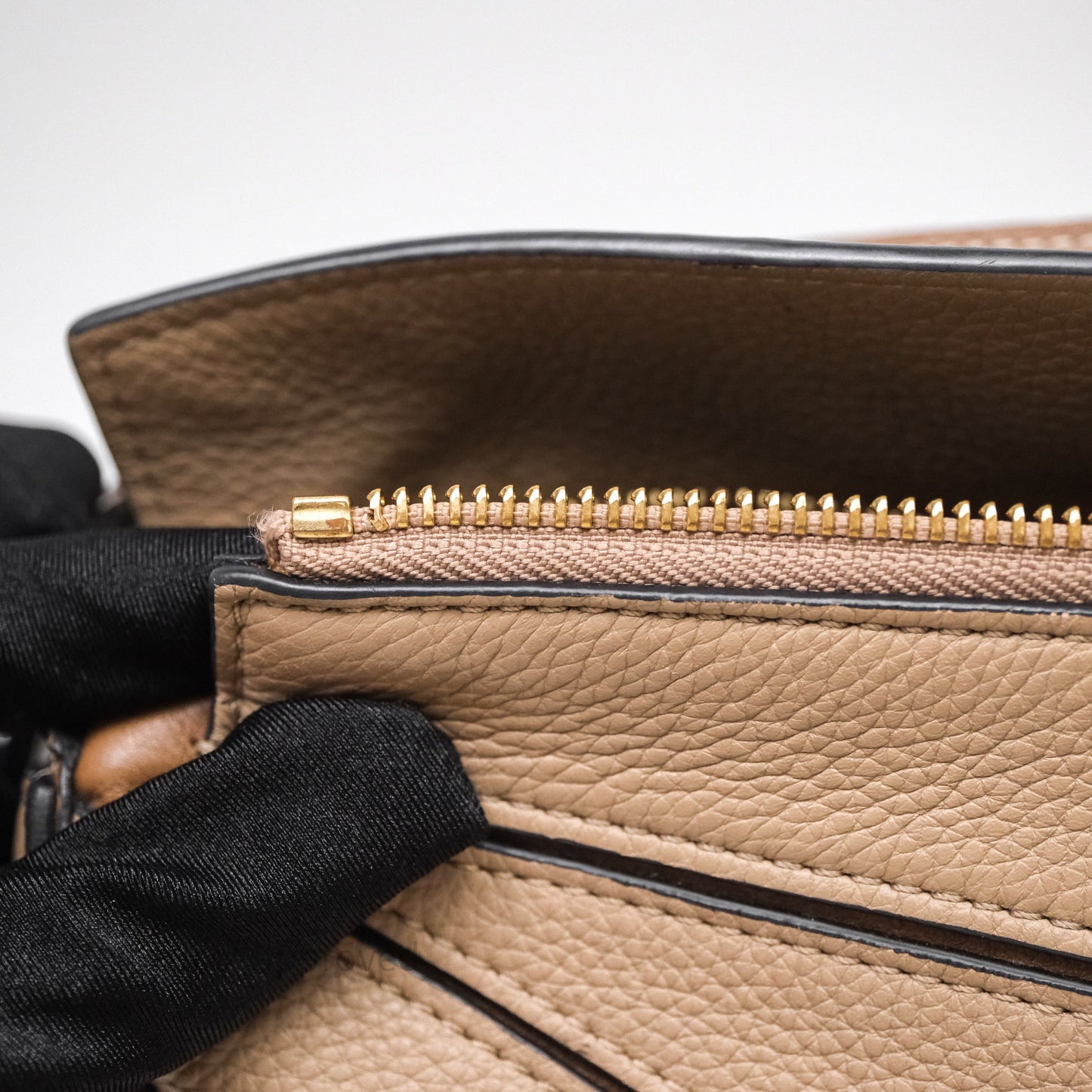 Loewe Small Puzzle Bag Sand Mink Grained Calfskin