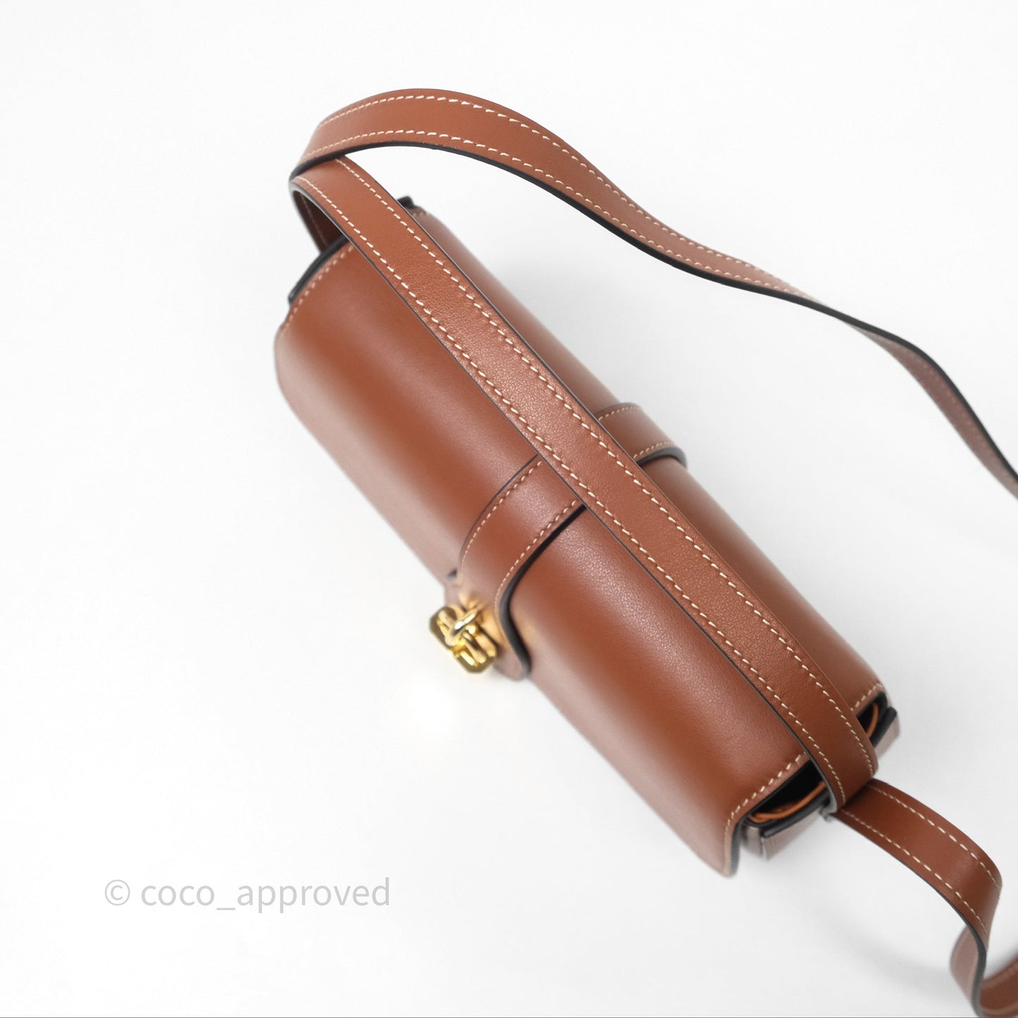 Celine Clutch on Strap Tabou Tan Calfskin