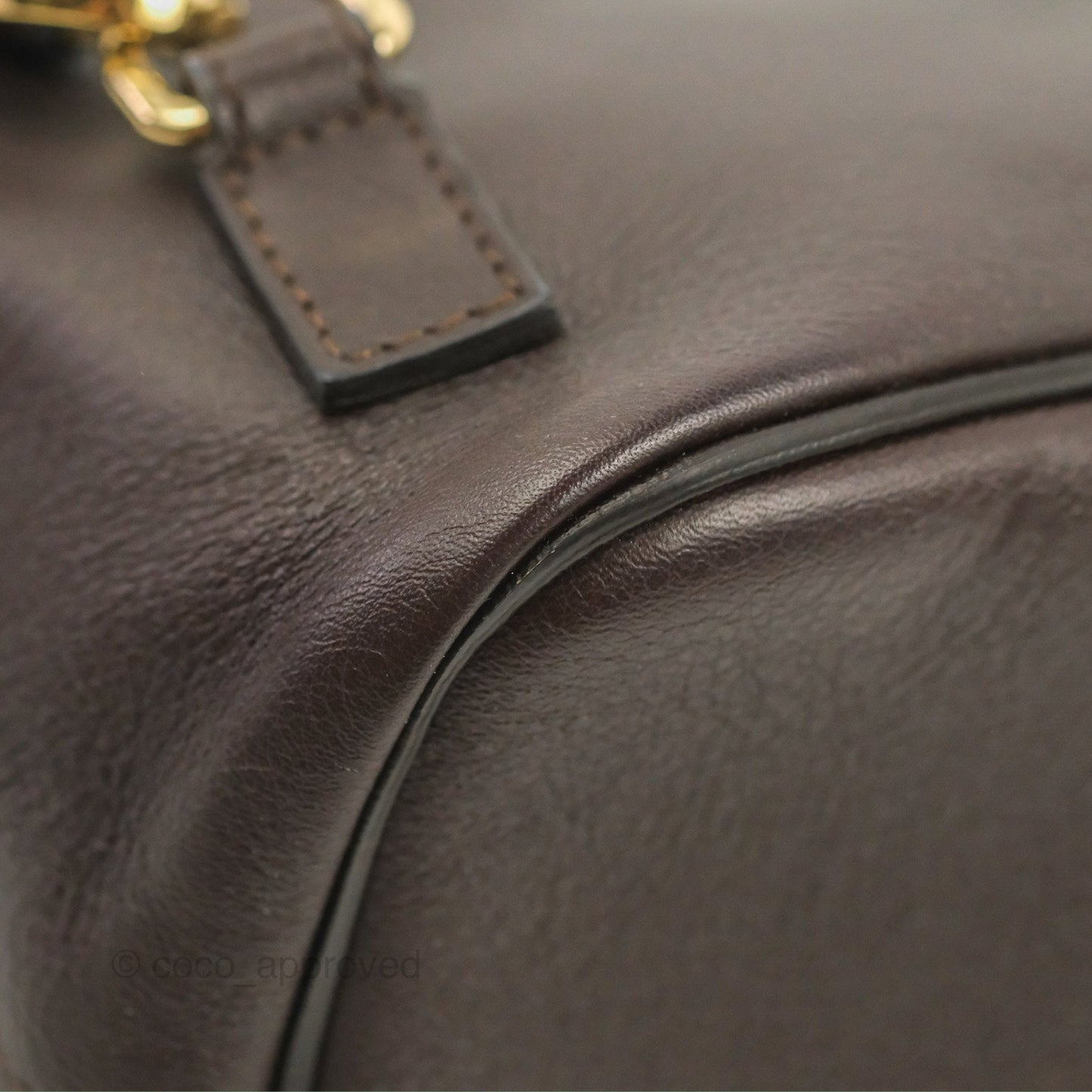 Chloe Small Faye Backpack Suede Calfskin Burgundy Gold Hardware