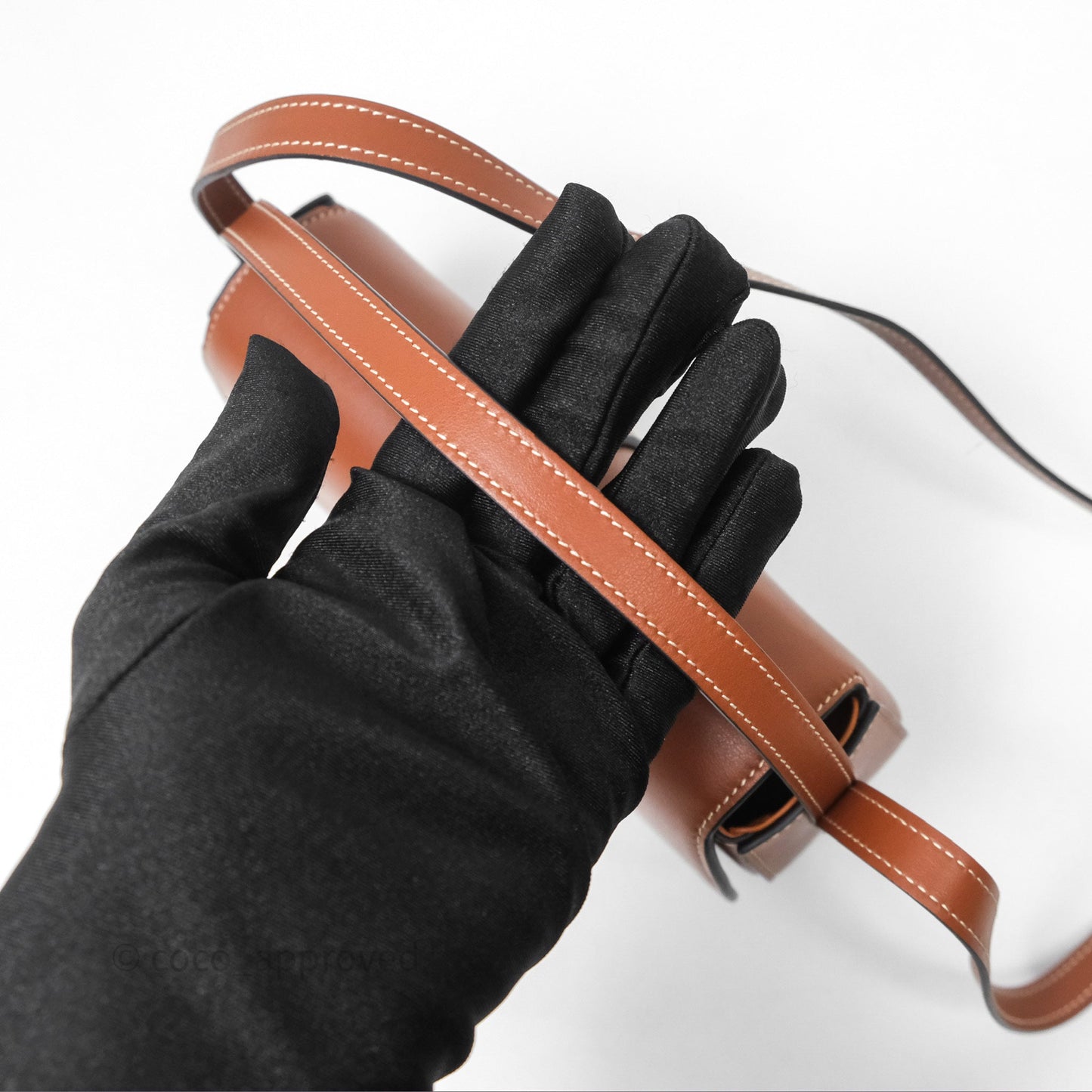Celine Clutch on Strap Tabou Tan Calfskin