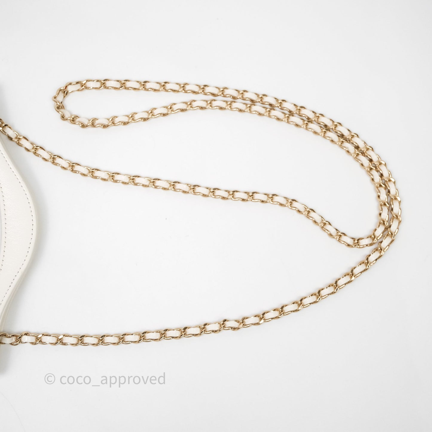 Chanel Nano 31 White Shiny Calfskin Gold Hardware