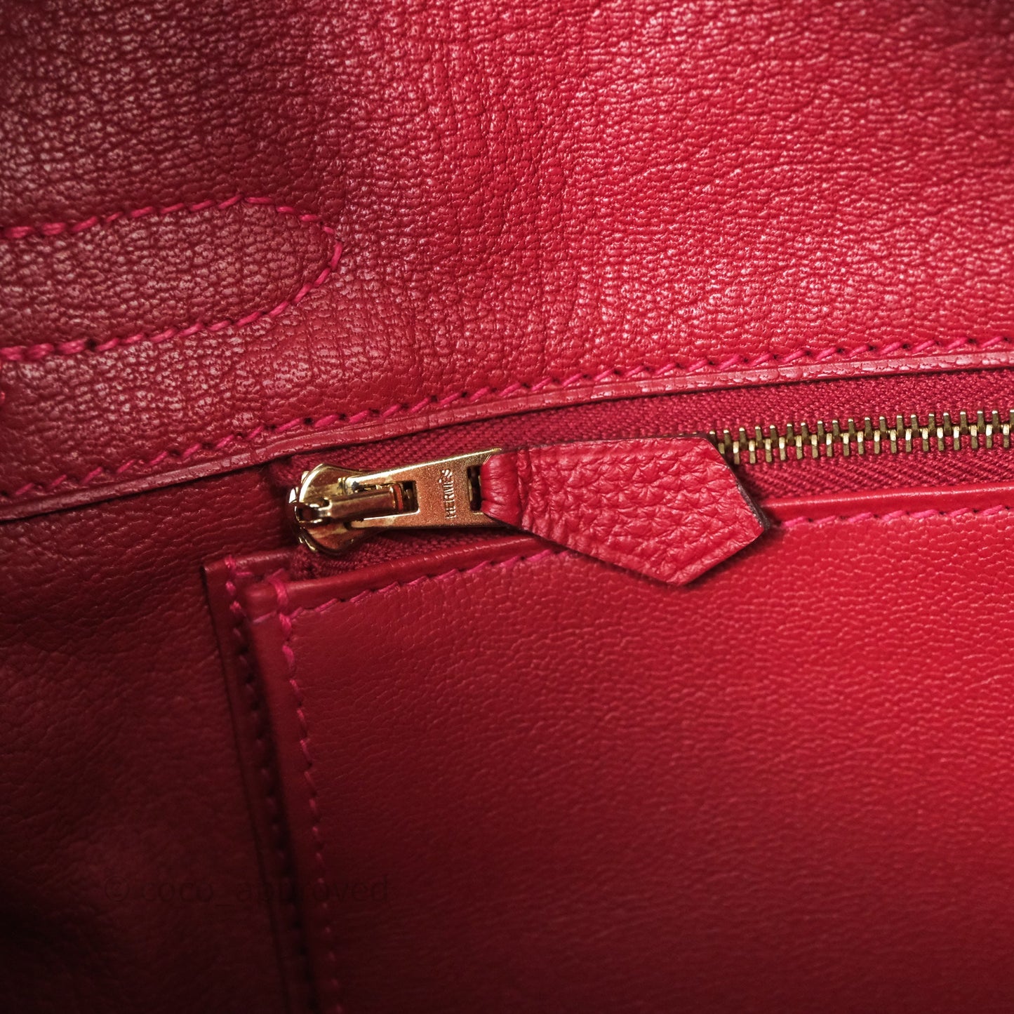 Hermès Birkin 30 Rouge Togo Gold Hardware