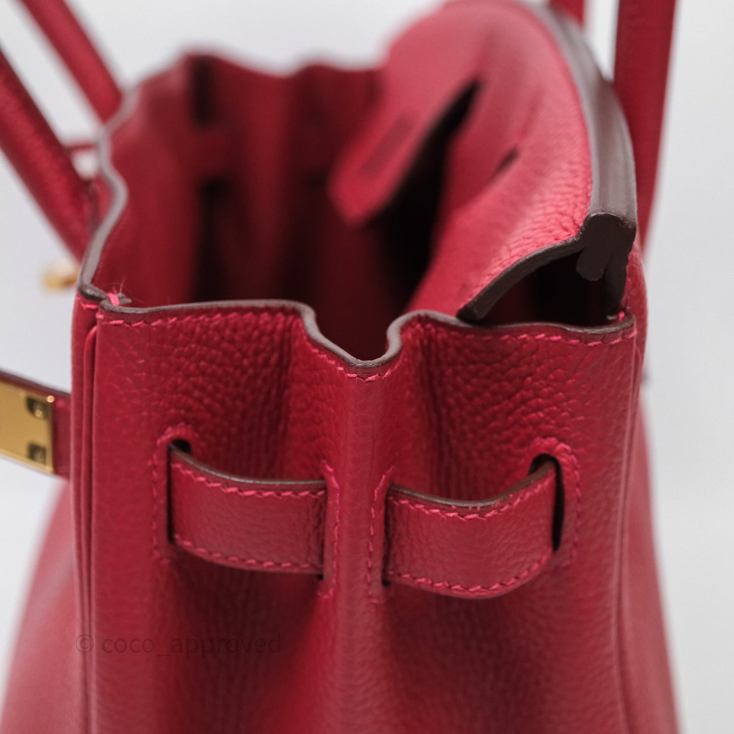 Hermès Birkin 30 Rouge Togo Gold Hardware