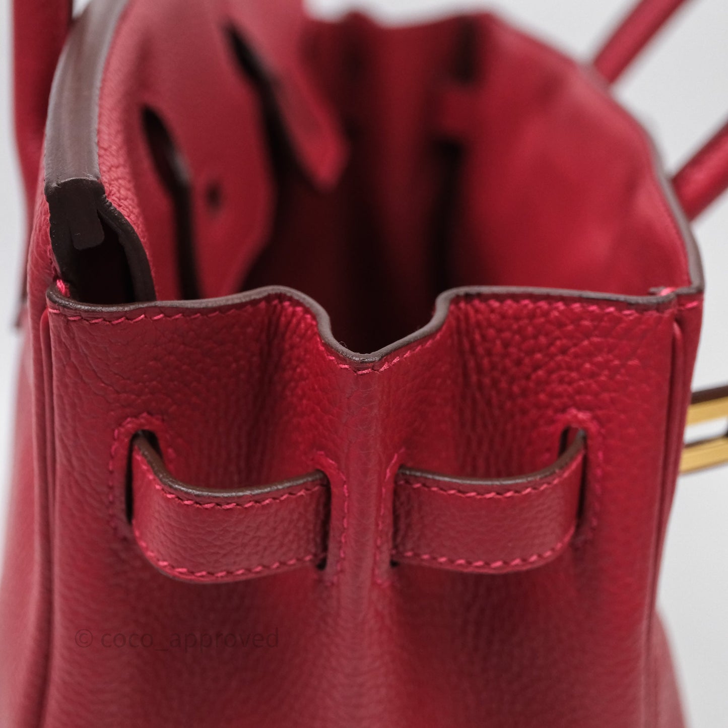 Hermès Birkin 30 Rouge Togo Gold Hardware