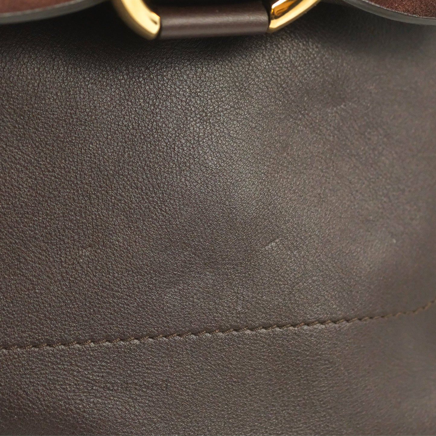 Chloe Small Faye Backpack Suede Calfskin Burgundy Gold Hardware