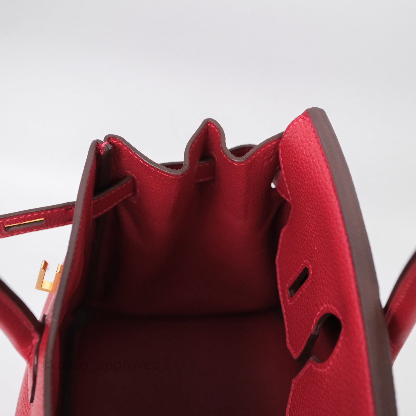 Hermès Birkin 30 Rouge Togo Gold Hardware