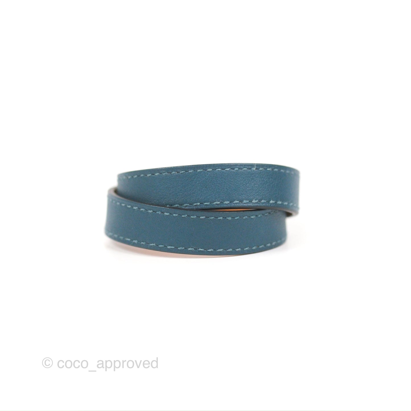 Hermès Kelly Double Tour Bracelet Vert Bosphore Swift Gold Hardware