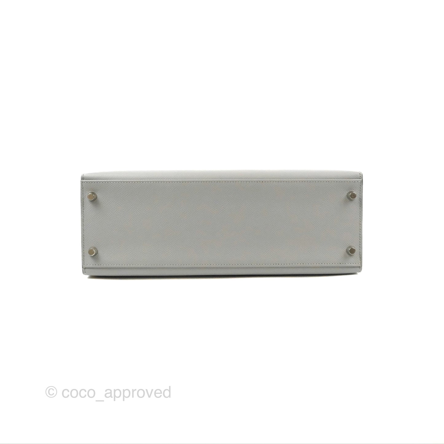 Hermès Kelly 32 Sellier Bleu Glacier Epsom Palladium Hardware