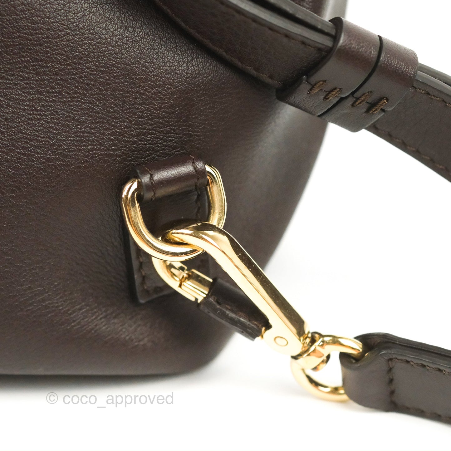 Chloe Small Faye Backpack Suede Calfskin Burgundy Gold Hardware