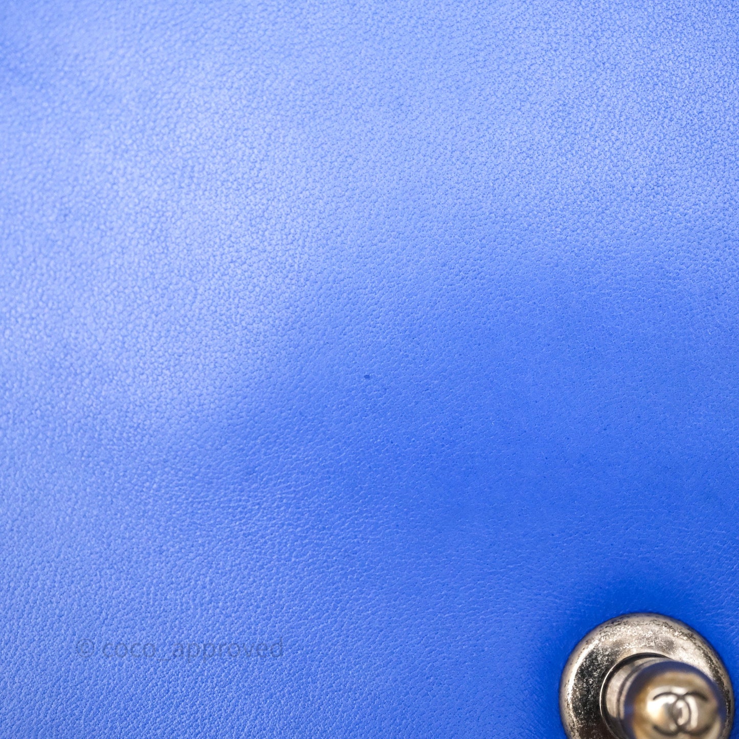 Chanel Quilted Small Boy Blue Velvet Ruthenium Hardware
