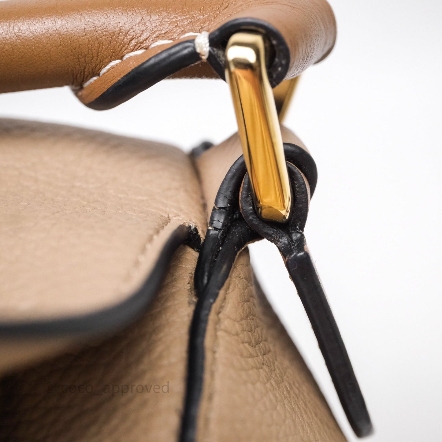 Loewe Small Puzzle Bag Sand Mink Grained Calfskin