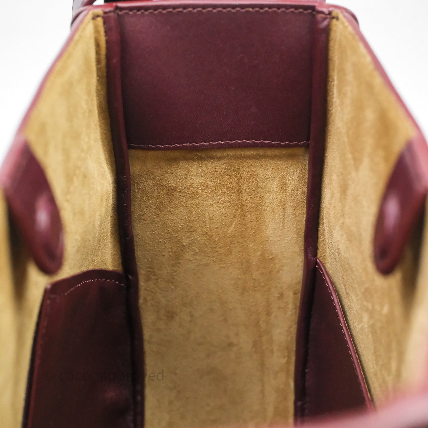 Loewe Hammock Slice Dark Red Bag Gold Hardware