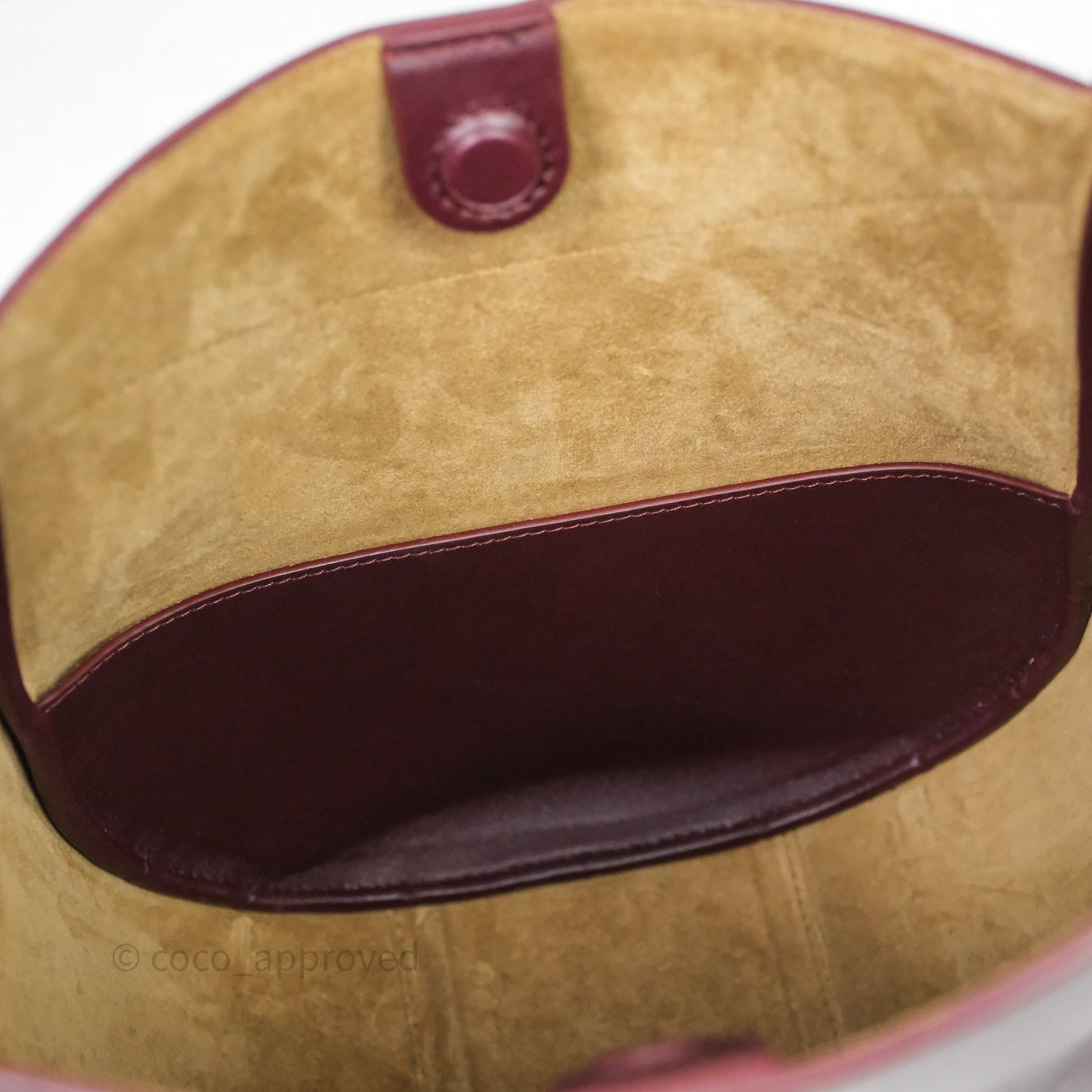 Loewe Hammock Slice Dark Red Bag Gold Hardware