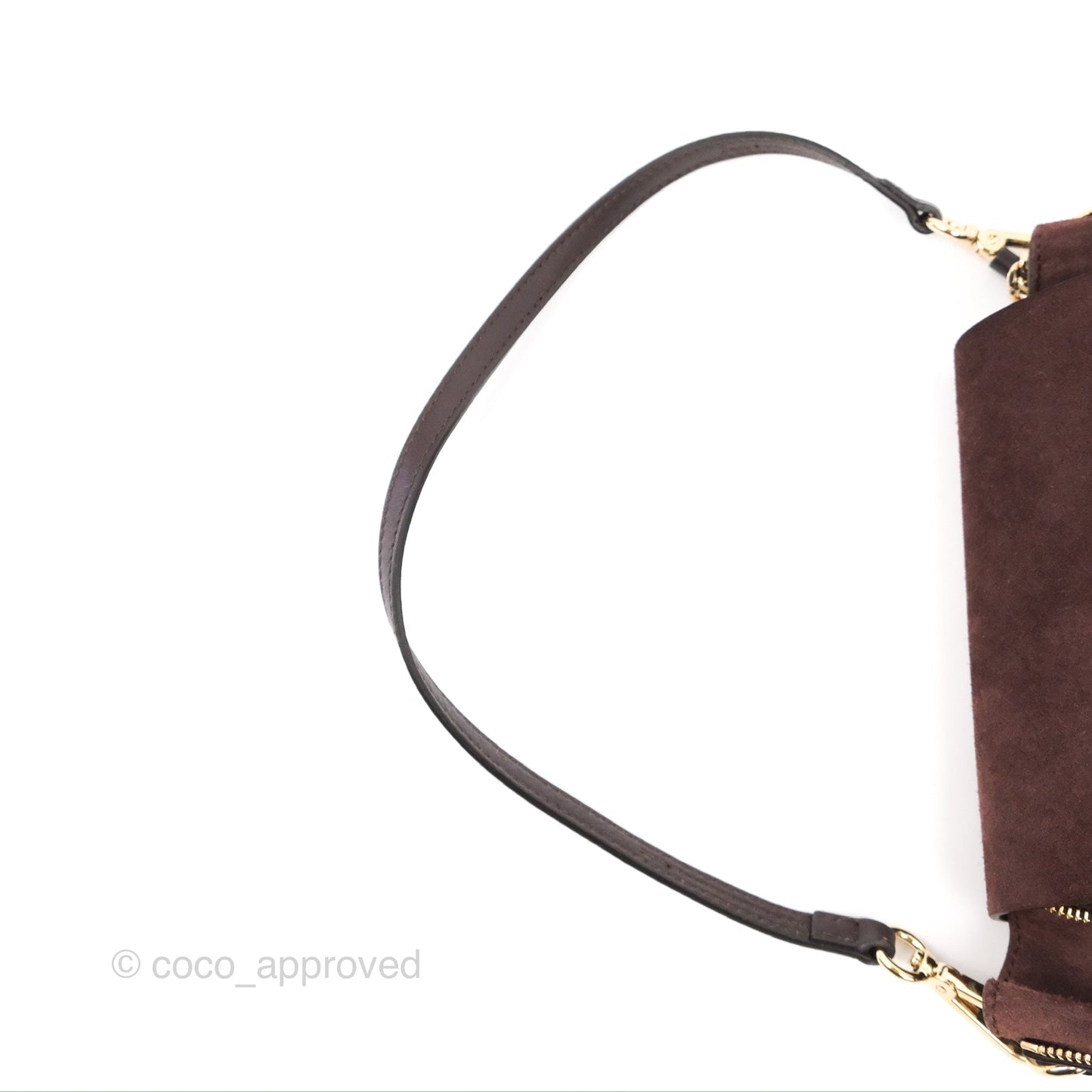 Chloe Small Faye Backpack Suede Calfskin Burgundy Gold Hardware