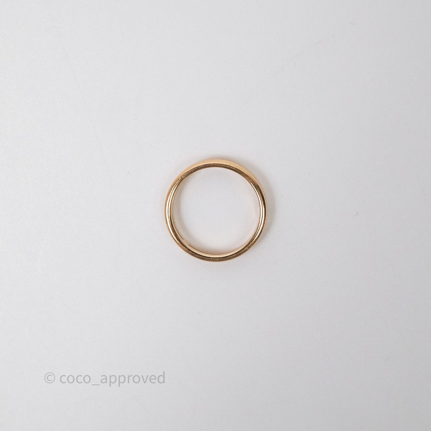 Hermès Ariane Wedding Band Ring Rose Gold Size 51