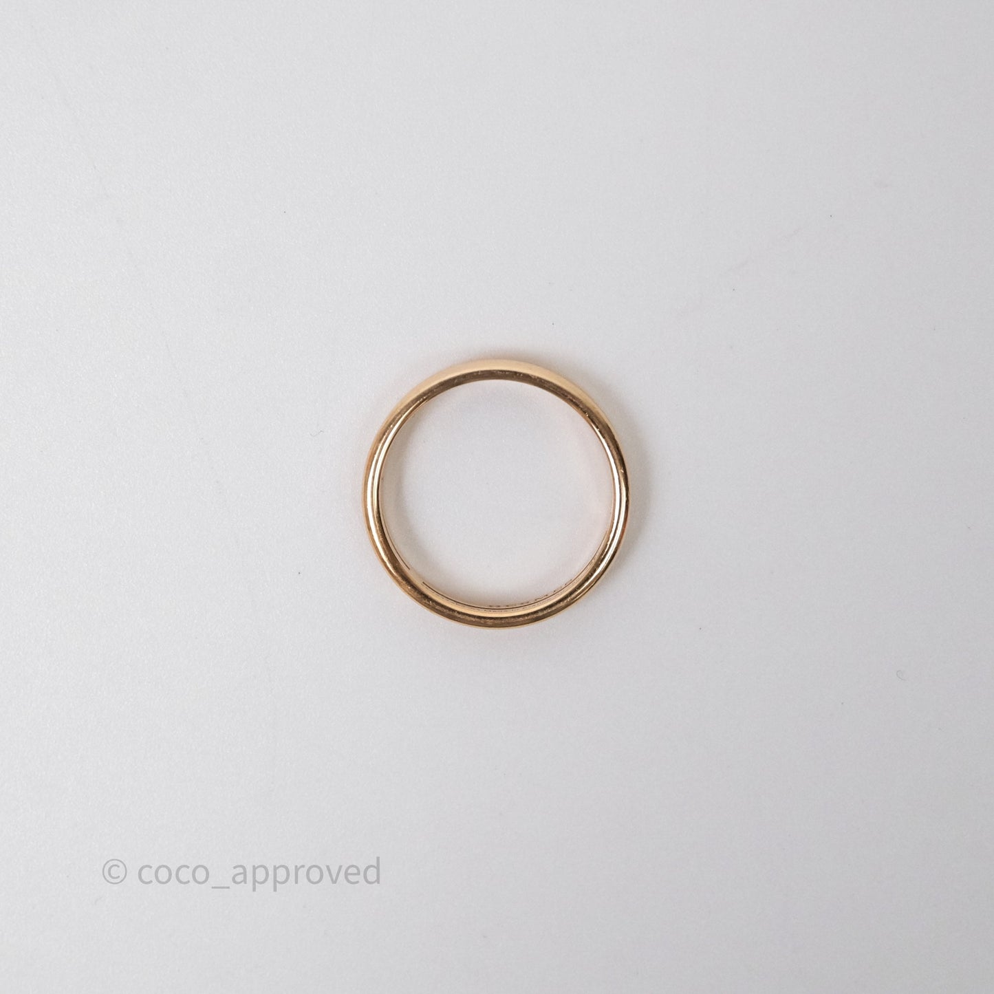 Hermès Ariane Wedding Band Ring Rose Gold Size 51