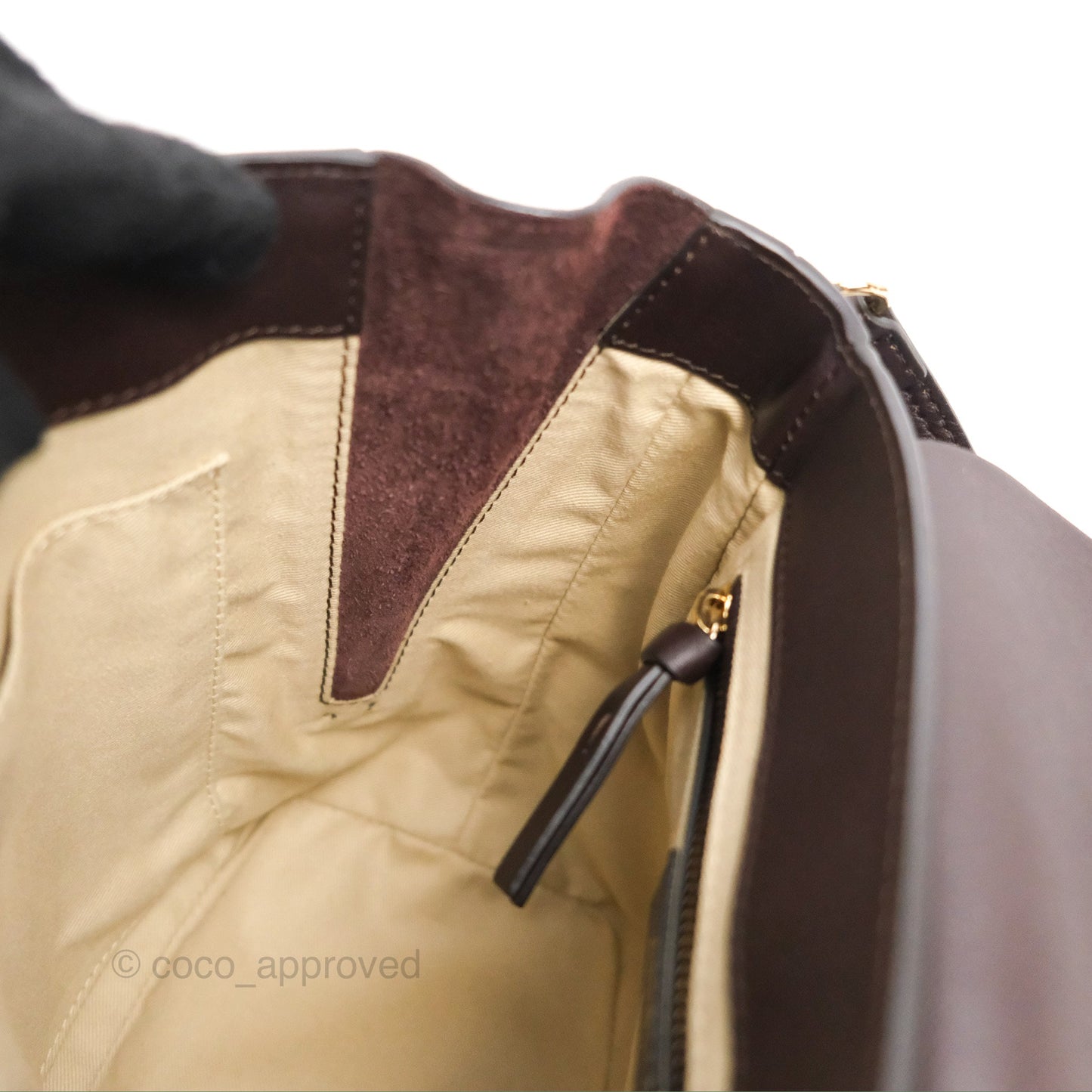 Chloe Small Faye Backpack Suede Calfskin Burgundy Gold Hardware
