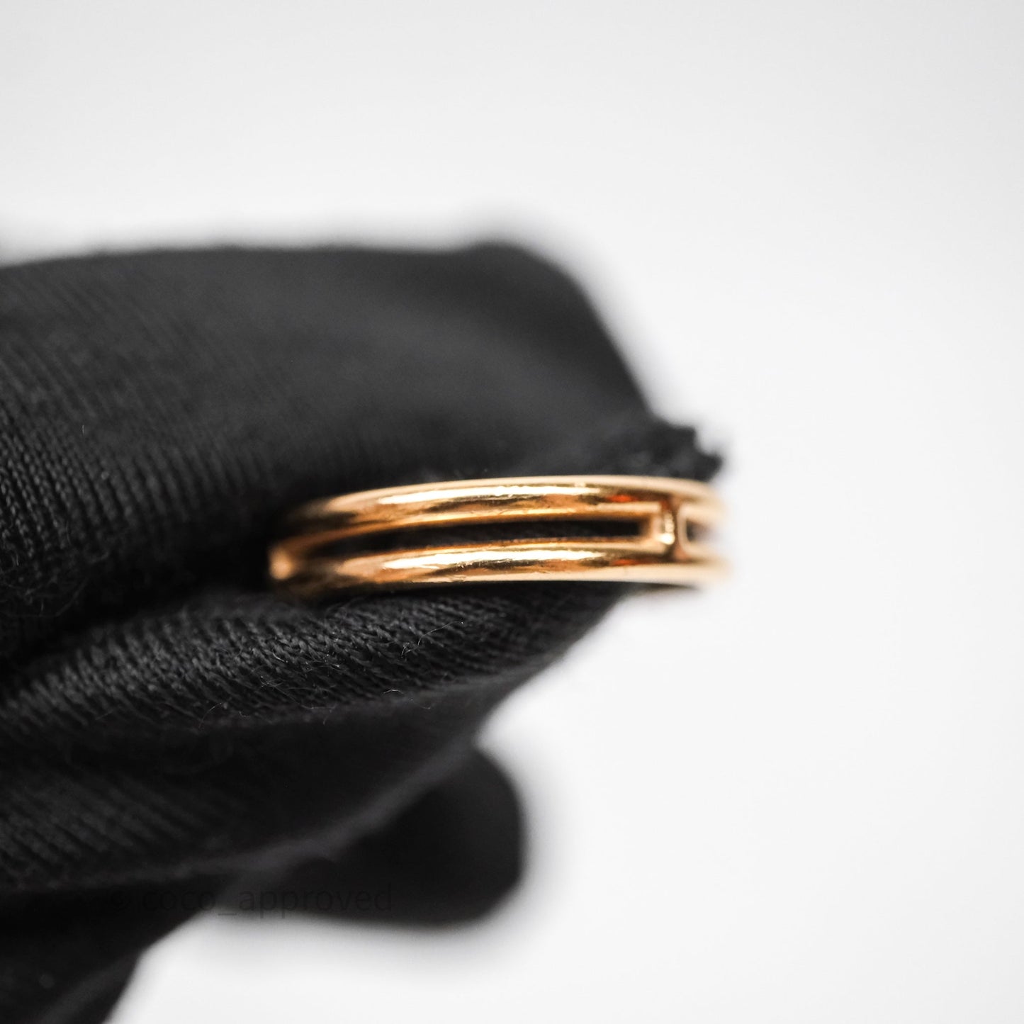 Hermès Ariane Wedding Band Ring Rose Gold Size 51