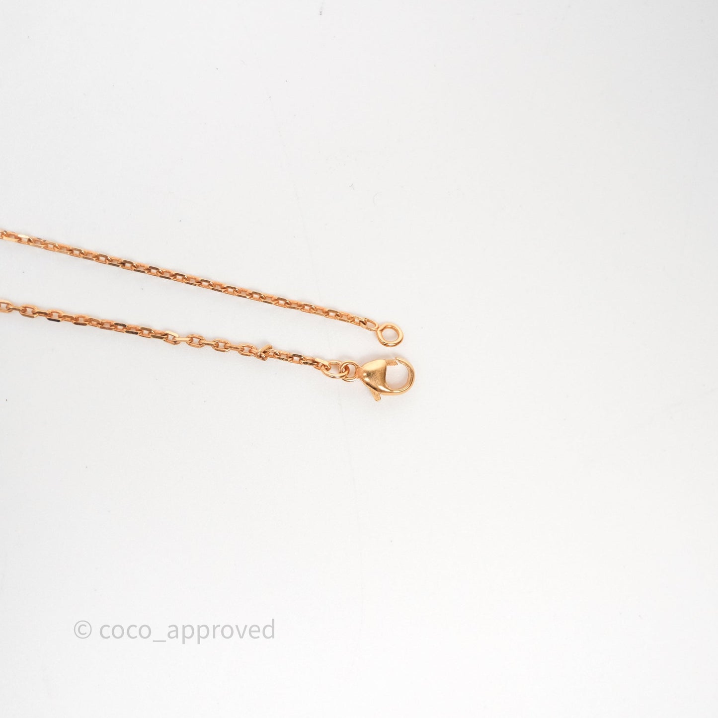 Hermès Pop H Pendant Necklace Blanc Rose Gold Hardware