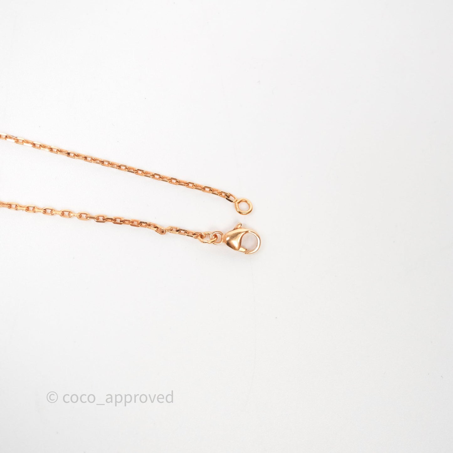 Hermès Pop H Pendant Necklace Blanc Rose Gold Hardware
