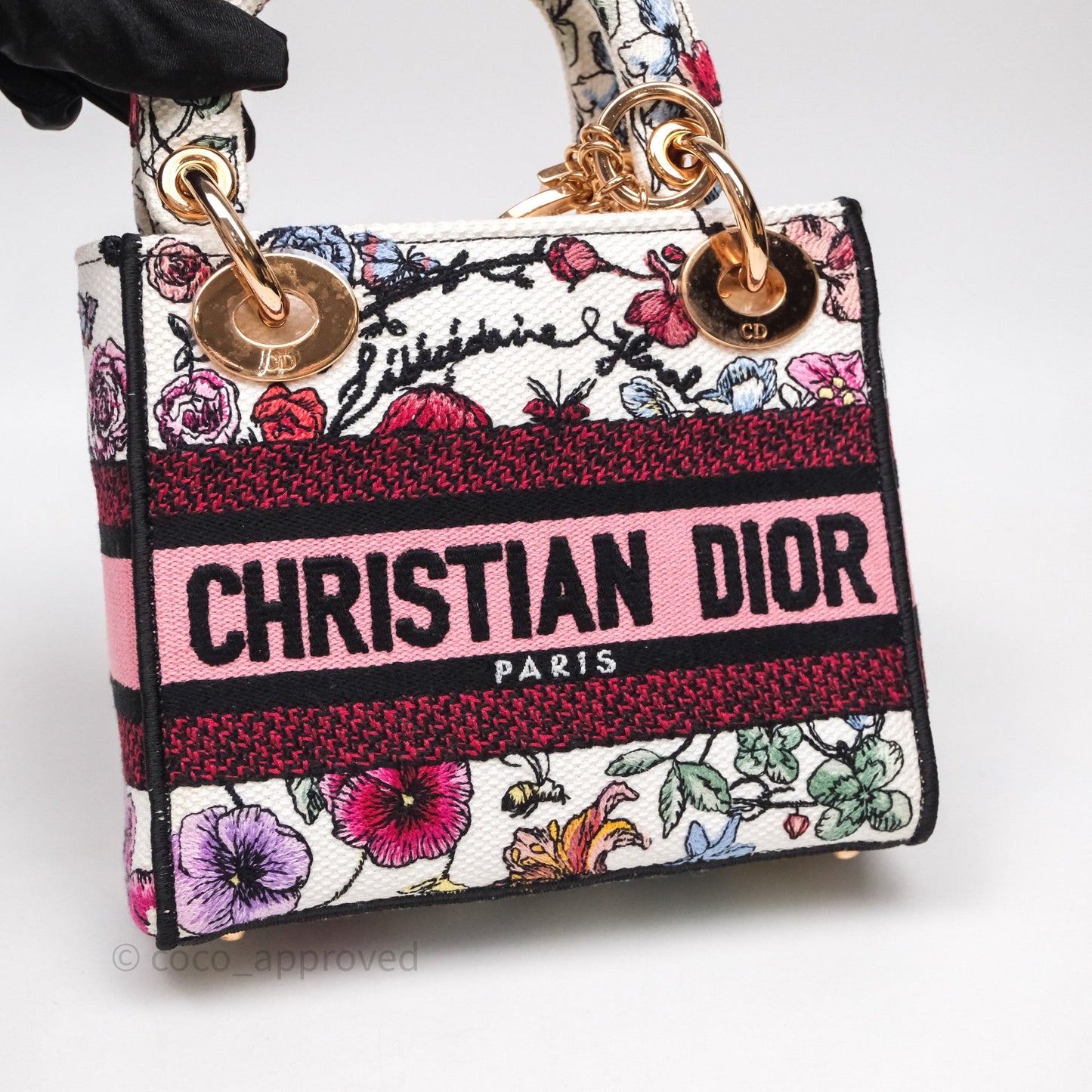 Christian Dior Mini Lady D-Lite Bag Florilegio Embroidered