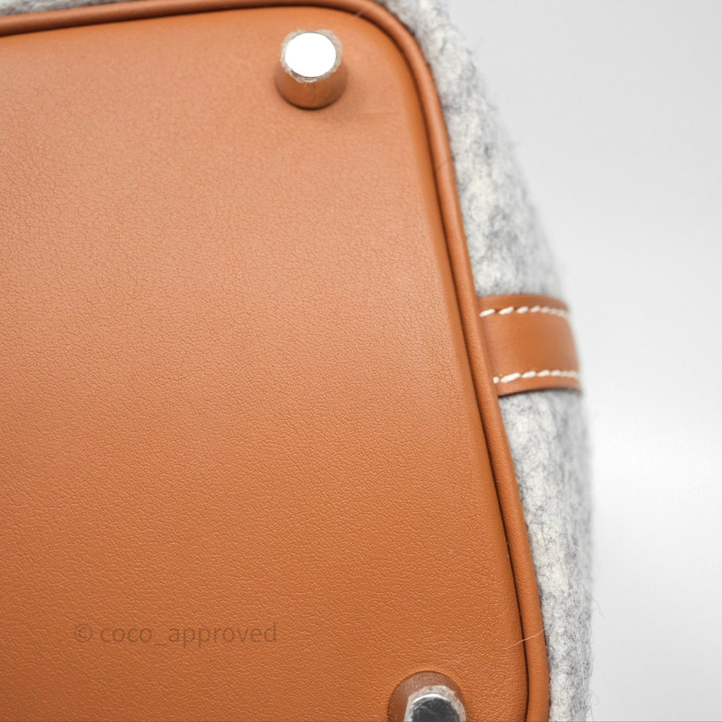 Hermès Picotin 18 Gris Clair/ Gold Wool Feutre Swift Palladium Hardware
