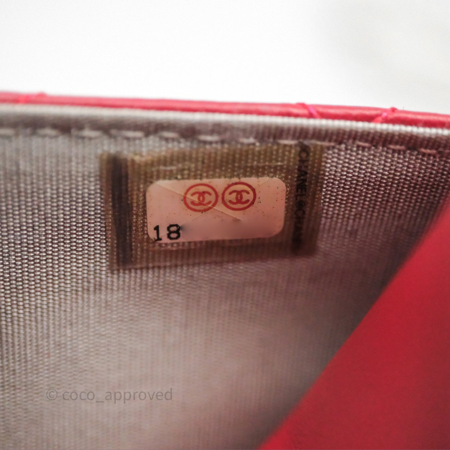 Chanel Boy Wallet on Chain WOC Red Lambskin Dark Silver Hardware