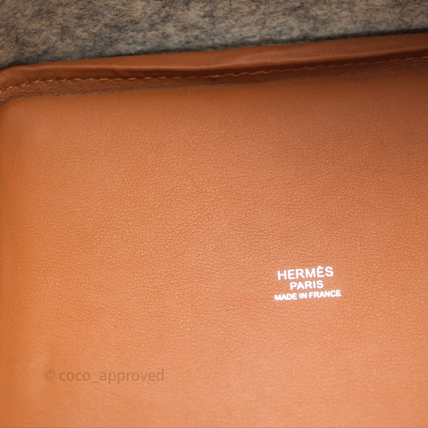 Hermès Picotin 18 Gris Clair/ Gold Wool Feutre Swift Palladium Hardware