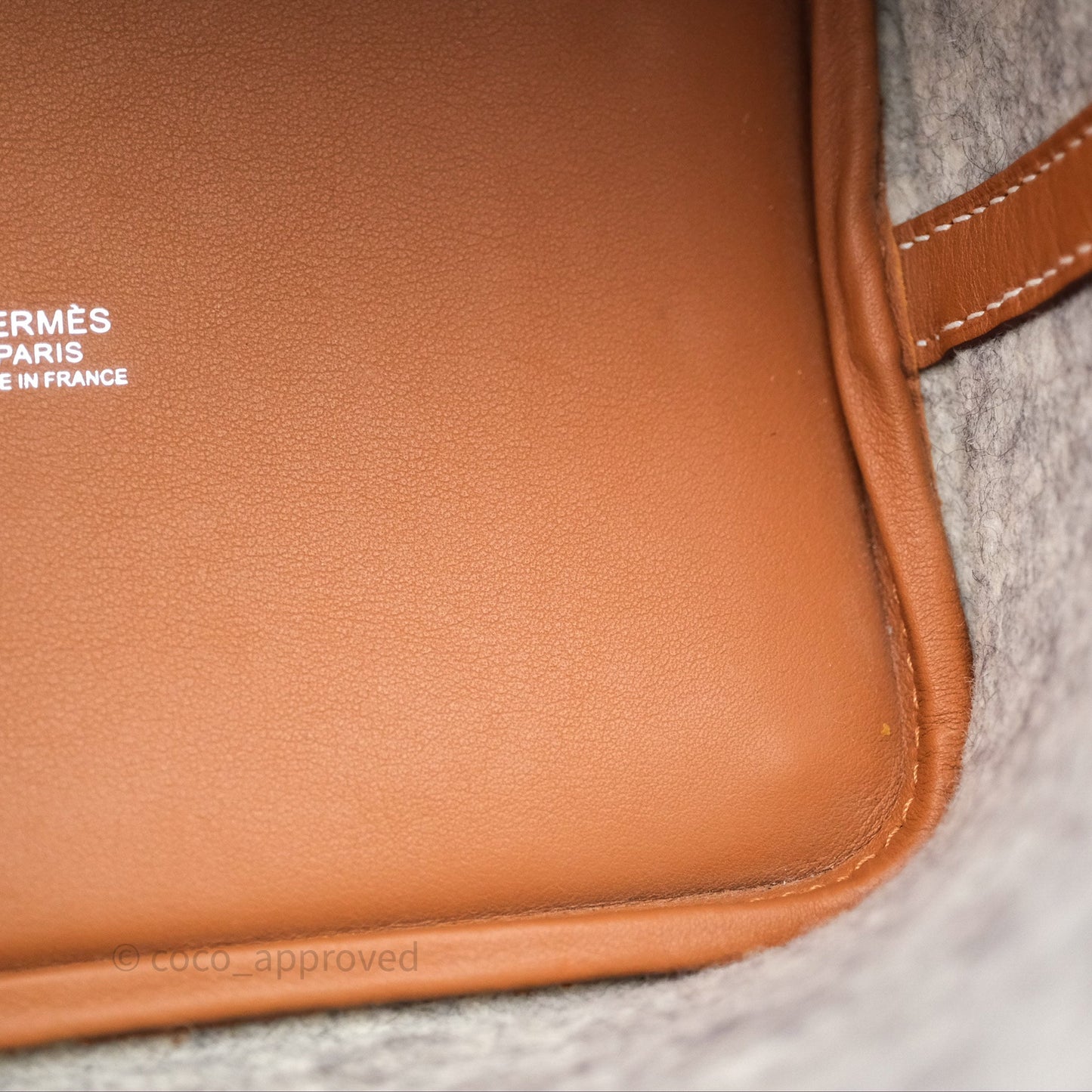 Hermès Picotin 18 Gris Clair/ Gold Wool Feutre Swift Palladium Hardware