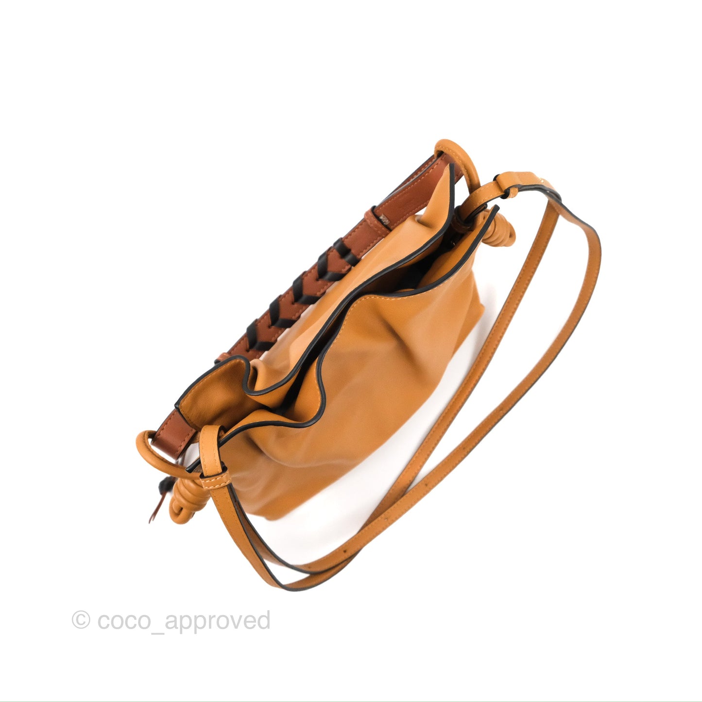 Loewe Mini Flamenco Clutch Warm Desert Nappa Calfskin with Braided Short Strap