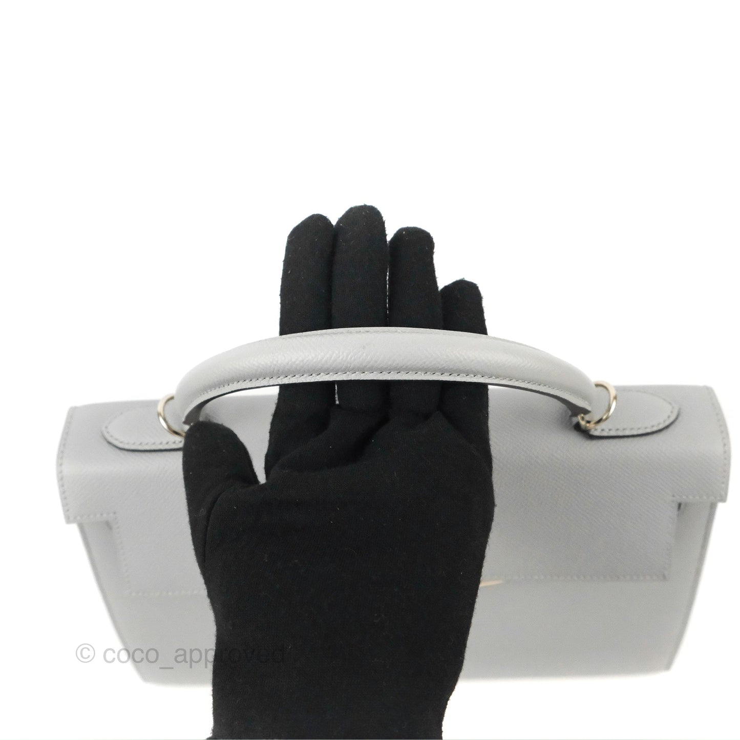 Hermès Kelly 32 Sellier Bleu Glacier Epsom Palladium Hardware
