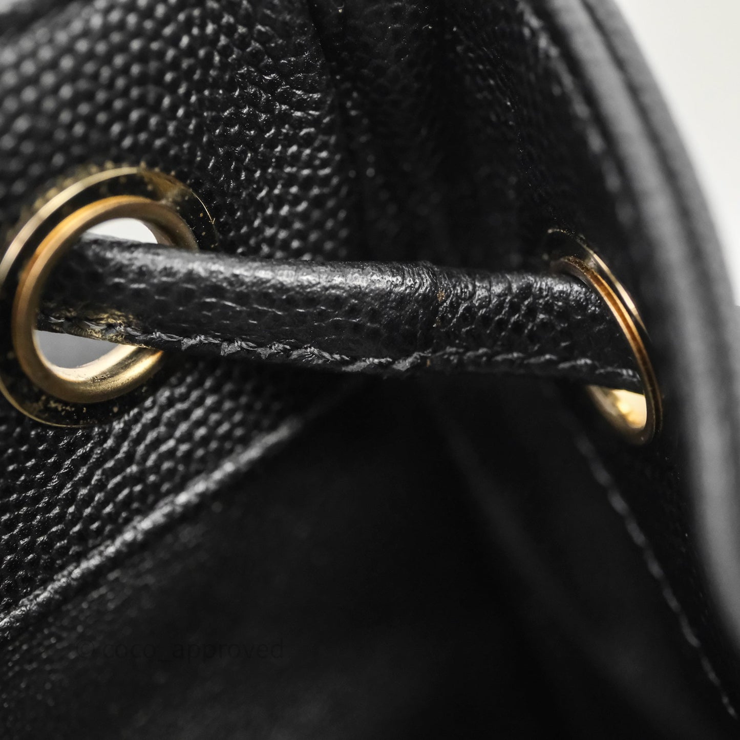 Chanel Quilted Business Affinity Backpack Black Caviar Gold Hardware