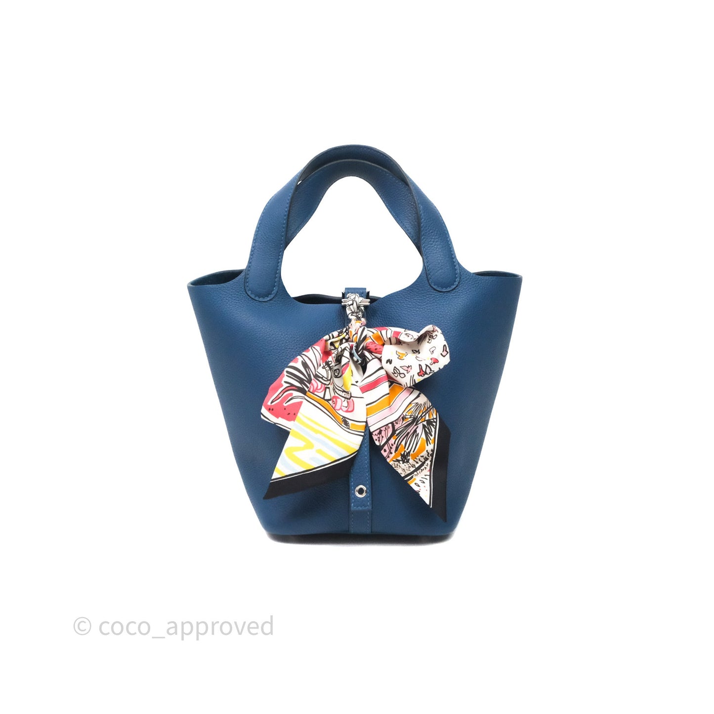 Hermès Picotin 18 Deep Blue S4 Taurillon Maurice Palladium Hardware
