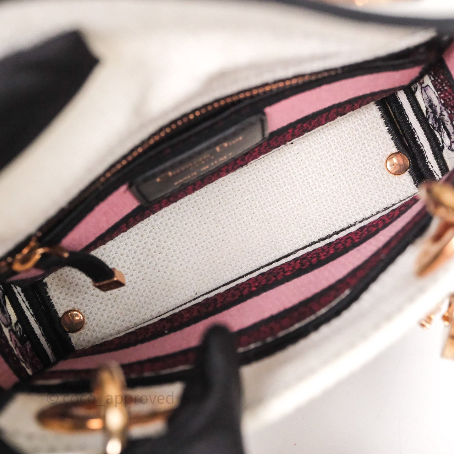 Christian Dior Mini Lady D-Lite Bag Florilegio Embroidered