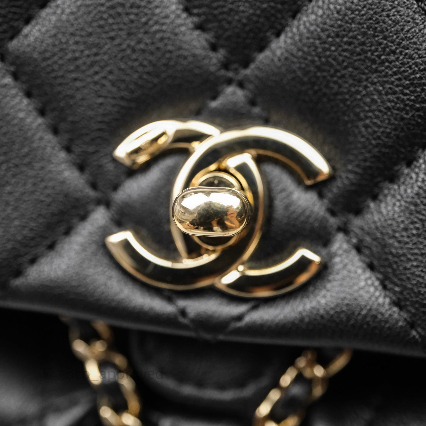 Chanel Mini Duma Backpack Black Calfskin Gold Hardware