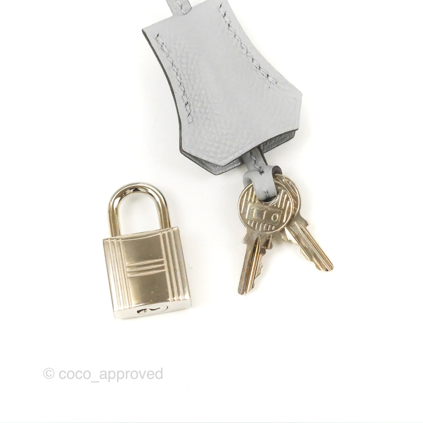 Hermès Kelly 32 Sellier Bleu Glacier Epsom Palladium Hardware