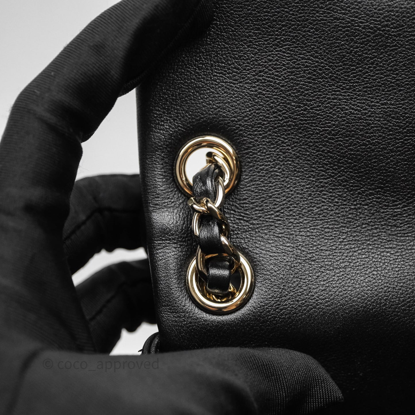 Chanel Mini Duma Backpack Black Calfskin Gold Hardware