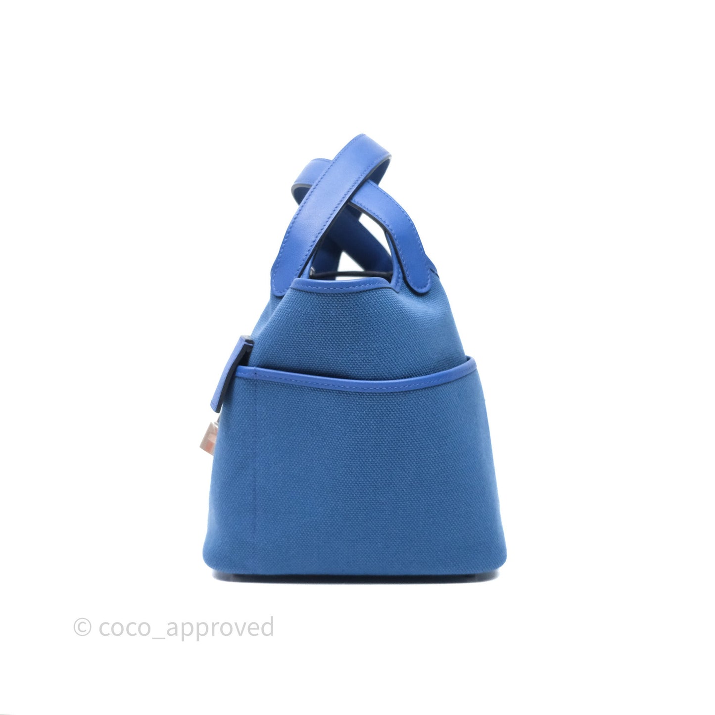 Hermes Picotin Lock 18 Cargo Pockets Bleu Royal Palladium Hardware