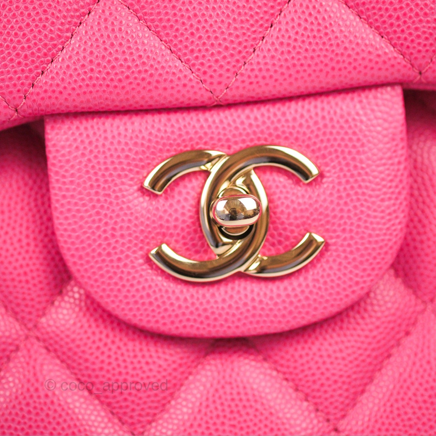 Chanel Jumbo Double Flap Pink Caviar Gold Hardware⁣⁣