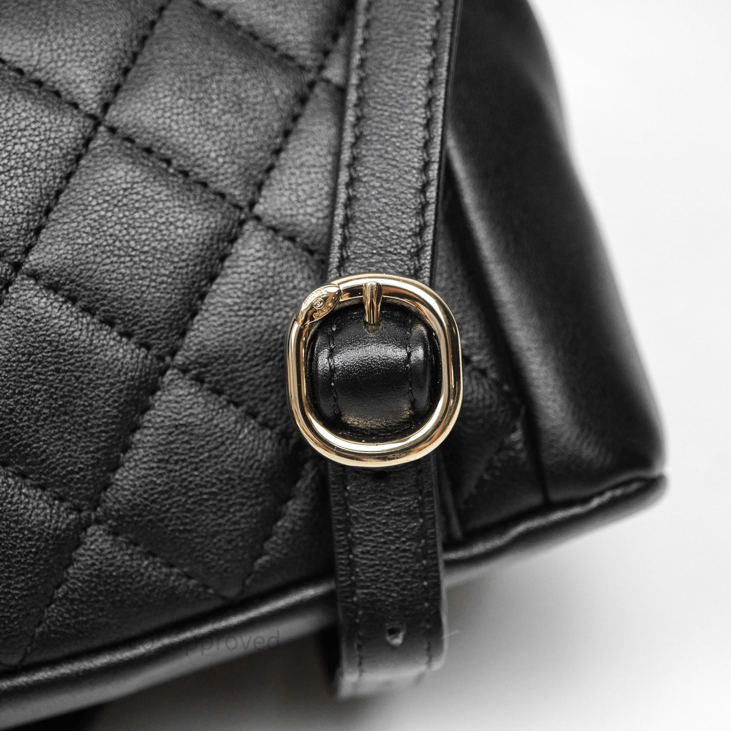 Chanel Mini Duma Backpack Black Calfskin Gold Hardware