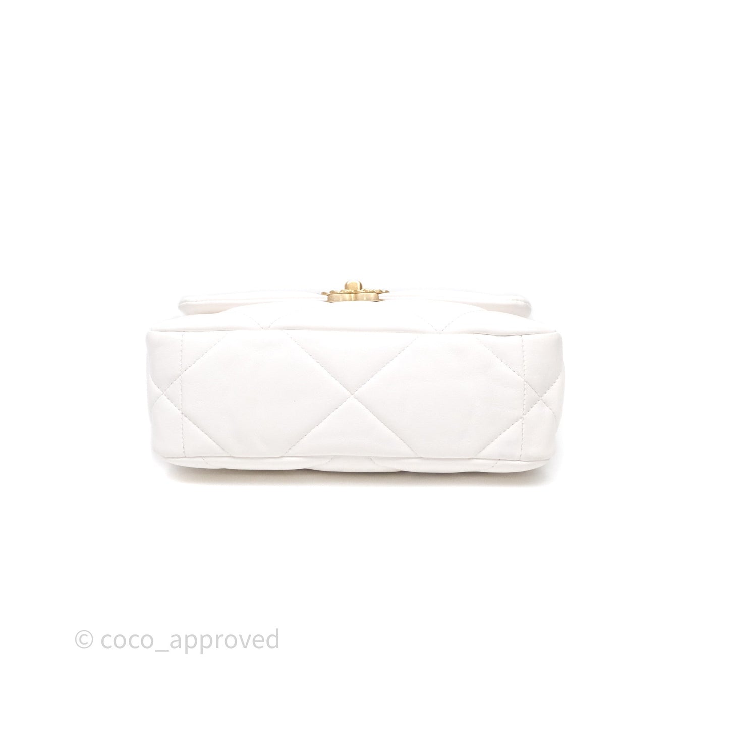 Chanel 19 Small White Mixed Hardware