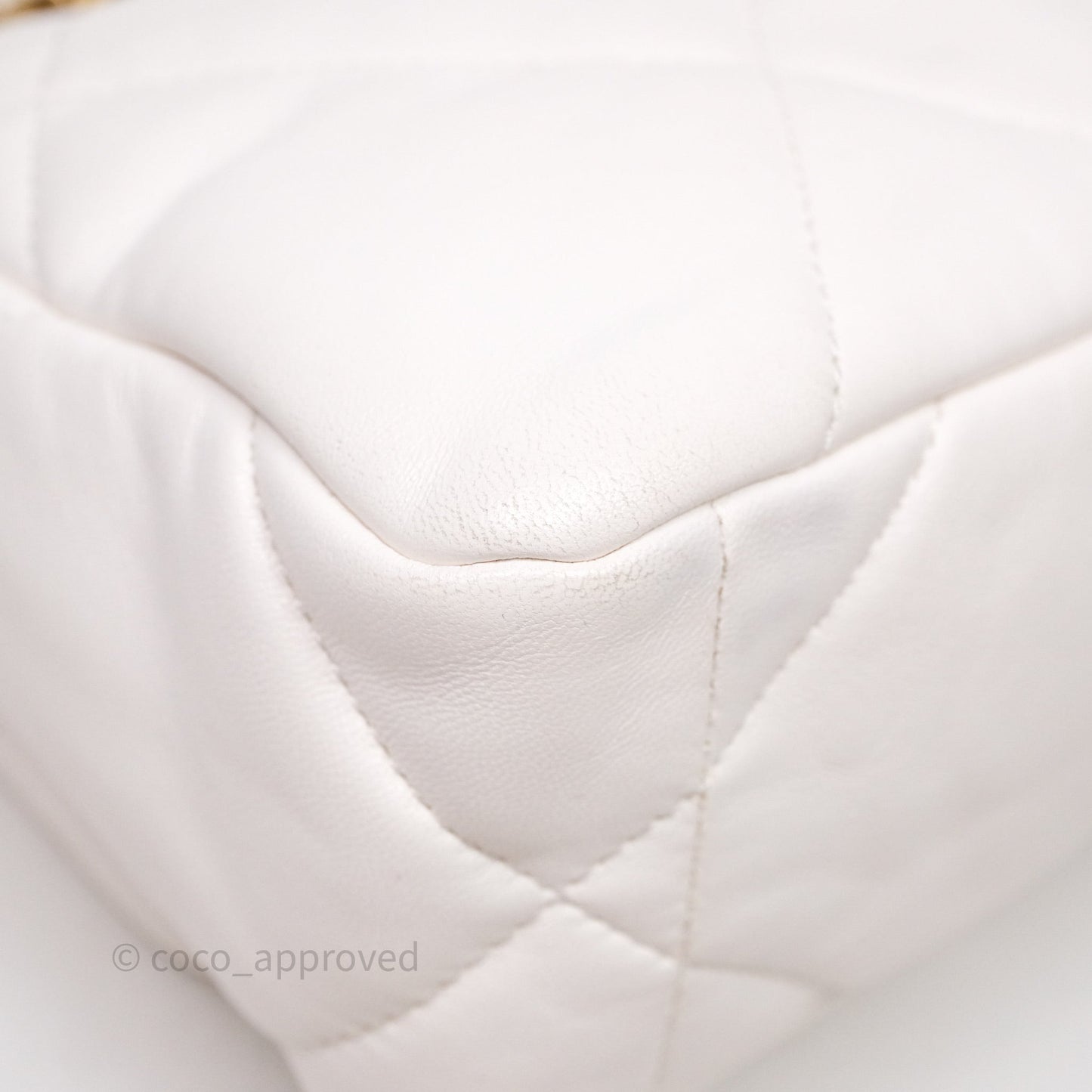 Chanel 19 Small White Mixed Hardware