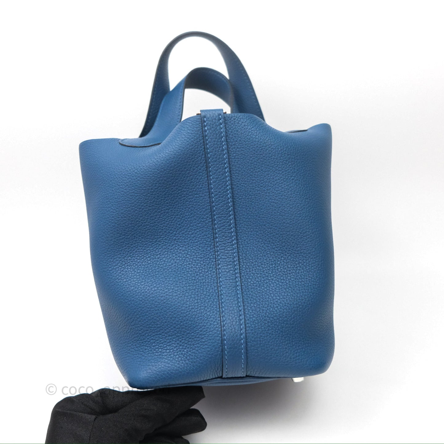 Hermès Picotin 18 Deep Blue S4 Taurillon Maurice Palladium Hardware