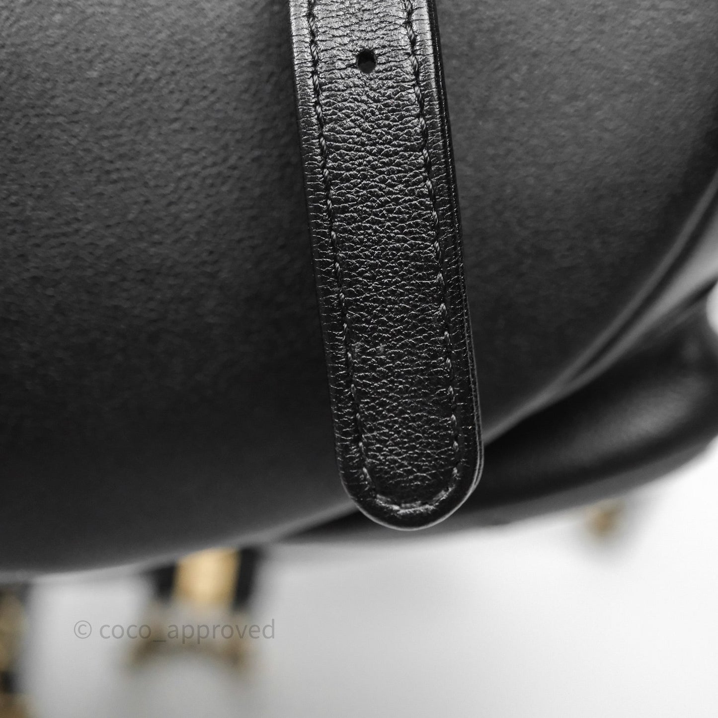 Chanel Mini Duma Backpack Black Calfskin Gold Hardware