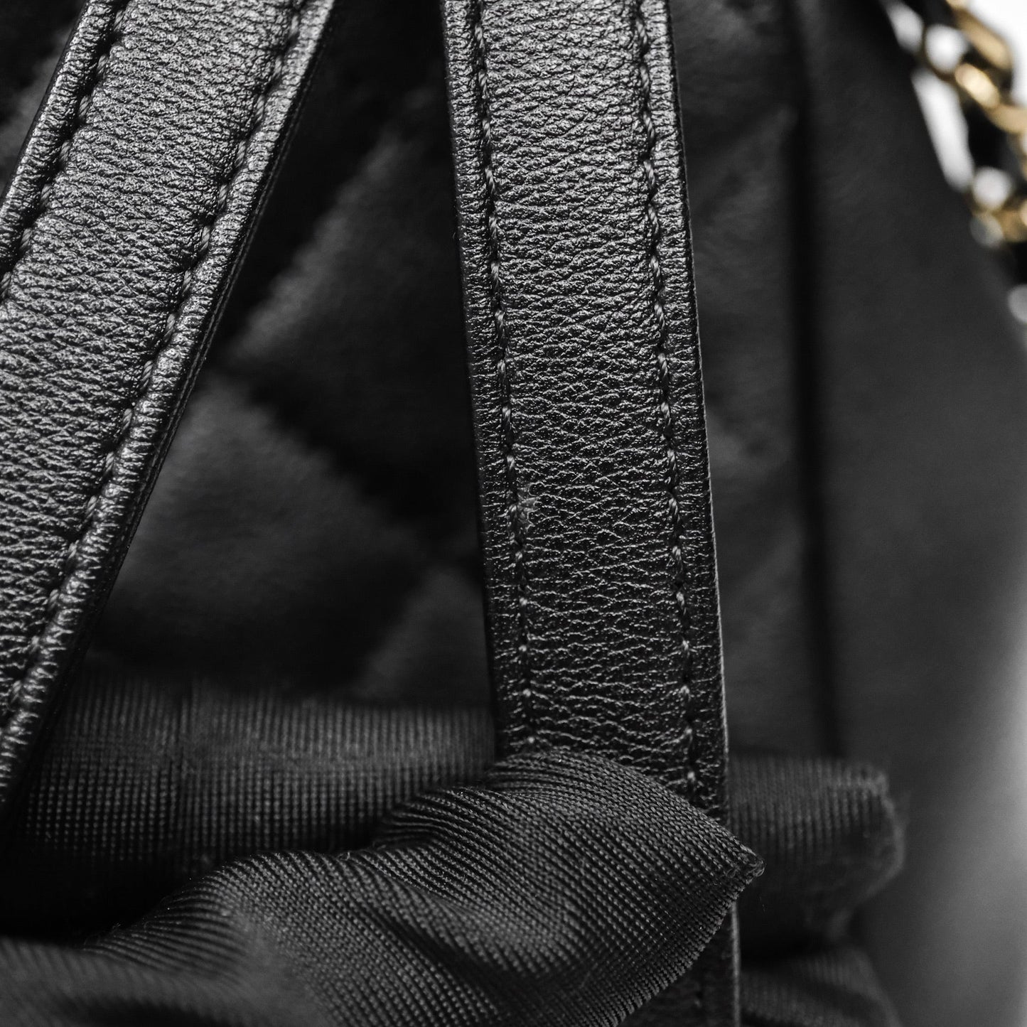 Chanel Mini Duma Backpack Black Calfskin Gold Hardware