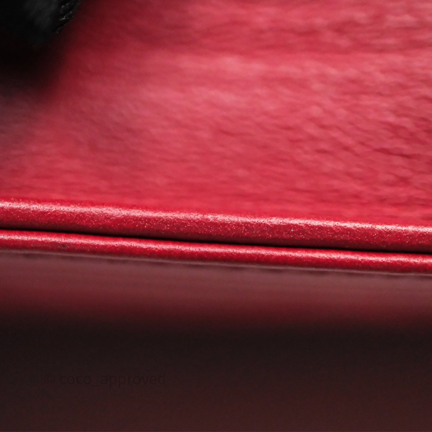 Chanel Boy Wallet on Chain WOC Red Lambskin Dark Silver Hardware